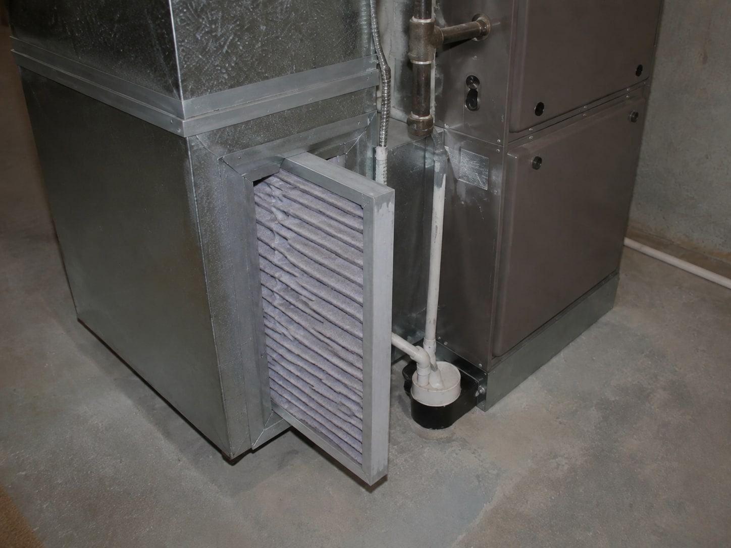 Debris loading on the System A return filter.